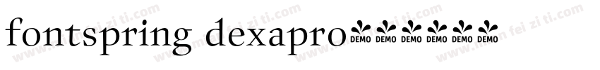 fontspring dexapro字体转换